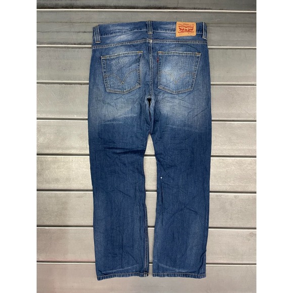 Levi's Men's Straight Jeans - Blue - Picture 11 of 16